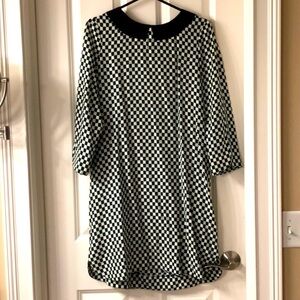 KATE SPADE Silk Blend Geometric Shift Sheath Dress. Size M